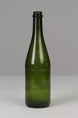 Green glass bottle 12