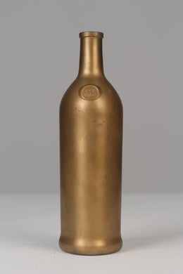 Golden painted glass bottle 12