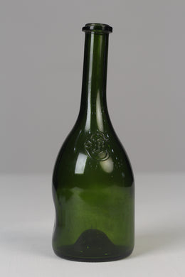 Green glass bottle 11