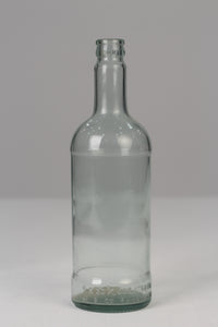 White Transparent Decorative 11" Bottle - GS Productions