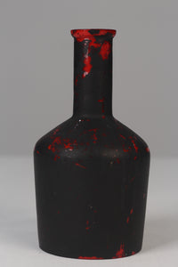 Black & Red old glass bottle 09" Pots - GS Productions