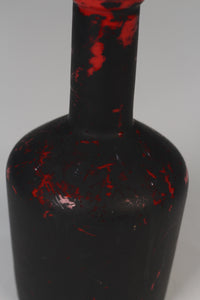 Black & Red old glass bottle 09" Pots - GS Productions