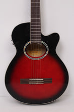 Load image into Gallery viewer, Red &amp; White Spanish Guitar - GS Productions
