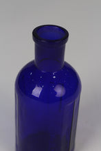 Load image into Gallery viewer, Set of 4 Blue glass bottles / flower vase 07&quot; - GS Productions
