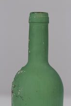 Load image into Gallery viewer, Green old painted glass bottle 12&quot; - GS Productions
