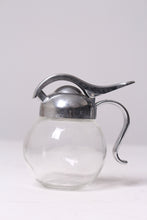Load image into Gallery viewer, Transparent Glass &amp; Silver Chrome Milk Pot 3&quot; x 5&quot; - GS Productions
