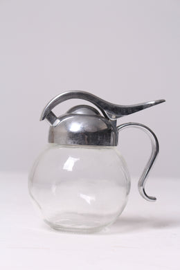 Transparent Glass & Silver Chrome Milk Pot 3