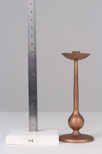Set of 2 copper gold  candle stand 12" - GS Productions