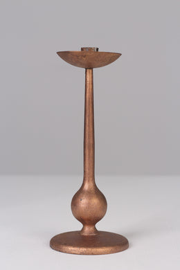 Set of 2 copper gold  candle stand 12