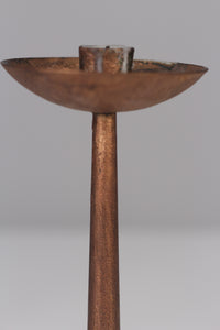Set of 2 copper gold  candle stand 12" - GS Productions
