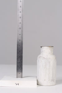 White Painted Decorative 07" Pots - GS Productions