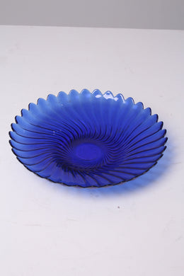 Blue Glass Serving/Decorative Plate 12