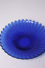Load image into Gallery viewer, Blue Glass Serving/Decorative Plate 12&quot; x12&quot; - GS Productions
