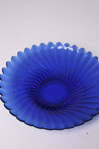 Blue Glass Serving/Decorative Plate 12" x12" - GS Productions