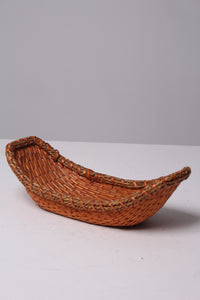 Orange Fruit/ Decorative straw Basket 7" x 15" - GS Productions