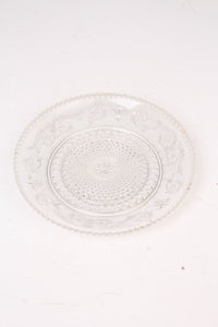 Transparent Glass Traditional Serving Plate - GS Productions