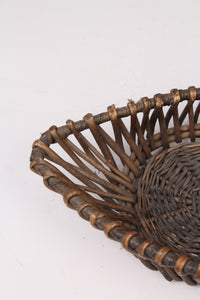 Brown Cane Fruit/Decorative Basket 10" x 22" - GS Productions