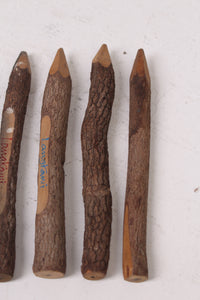 Brown Raw Wood Decorative Pencils - GS Productions