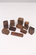 Load image into Gallery viewer, Brown Wooden Abstract Shaped Blocks (10 Pieces) - GS Productions
