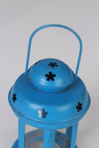 Blue Candle Lantern 5" x 6" - GS Productions