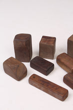 Load image into Gallery viewer, Brown Wooden Abstract Shaped Blocks (10 Pieces) - GS Productions
