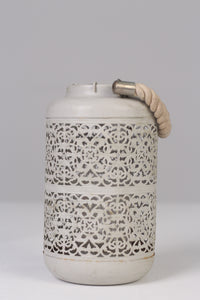 White candle lantern 09" - GS Productions