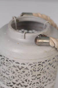 White candle lantern 09" - GS Productions