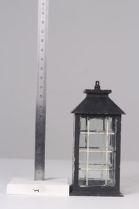 Black candle lantern 7" x 12" - GS Productions