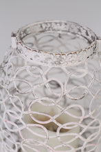 Load image into Gallery viewer, Set of 5 Weathered white candle lanterns 07&quot;&amp; 8&quot; - GS Productions
