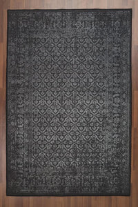 Black & Grey Traditional 4' x 6'ft Carpet - GS Productions