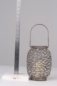 Set of 3 grey candle lanterns  06"& 08" - GS Productions