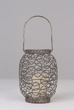 Load image into Gallery viewer, Set of 3 grey candle lanterns  06&quot;&amp; 08&quot; - GS Productions
