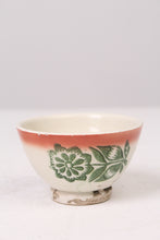 Load image into Gallery viewer, Set of 2 Off white,Green &amp; Orange Clay Dhaaba Bowls - GS Productions
