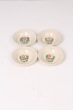 Load image into Gallery viewer, Set of 4 Off white, Green &amp; Orange Floral Clay Dhaaba Plates - GS Productions

