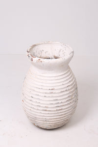 White Weathered Planter/Pot 1.4' x 2'ft - GS Productions