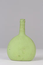 Load image into Gallery viewer, Apple green old painted glass bottle 9.5&quot; - GS Productions
