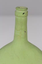Load image into Gallery viewer, Apple green old painted glass bottle 9.5&quot; - GS Productions

