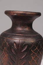 Load image into Gallery viewer, Antique Copper Carved Chalk Vase 8&quot; x 20&quot; - GS Productions
