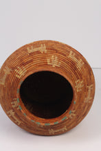 Load image into Gallery viewer, Orange &amp; beige artisan barn planter 15&quot;x 20&quot; - GS Productions
