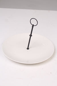 White & Black Bone Chine Serving Platters - GS Productions