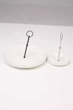 Load image into Gallery viewer, White &amp; Black Bone Chine Serving Platters - GS Productions
