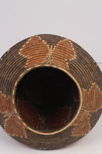 Orange, brown & beige  artisan barn planter 15"x 35" - GS Productions