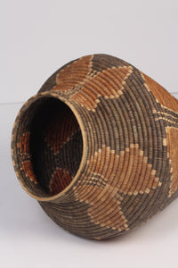 Orange, brown & beige  artisan barn planter 15"x 35" - GS Productions