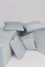 Load image into Gallery viewer, Bluish Grey Set With Two 16&quot; Seats &amp; Four 1.5&#39;x1.5&#39; Cushions - GS Productions
