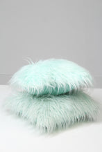 Load image into Gallery viewer, Set of 2 Light Blue Fur Cushions 1.5&#39; x 1.5&#39; - GS Productions
