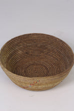 Load image into Gallery viewer, Brown &amp; Red round weaved basket 20&quot;x  08&quot; - GS Productions

