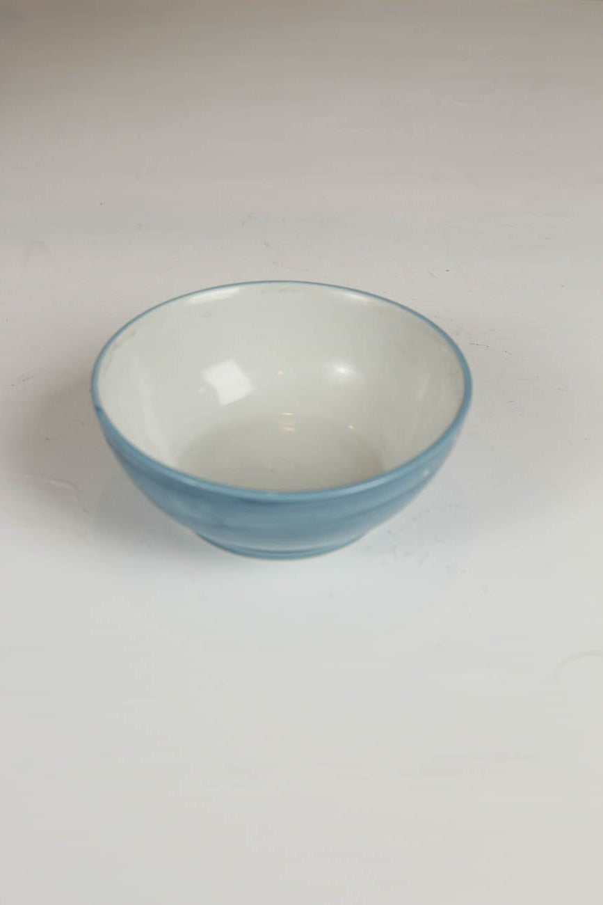 sky blue & white porcelain bowl. - GS Productions