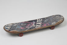 Load image into Gallery viewer, White &amp; Pink Printed Old Skateboard 8&#39; x 30&quot; - GS Productions
