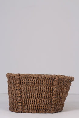 Brown jute rope basket 14