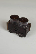 Load image into Gallery viewer, glass &amp; wooden pepper shaker set. - GS Productions
